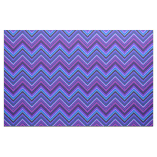 Tela Rayas zigzag azules y violetas