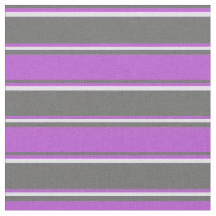 Tela Rayos gris oscuro, orquídea y tendedero