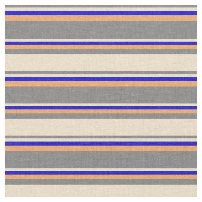 Tela Rayos grises, tan, azules y marrones (De cerca)