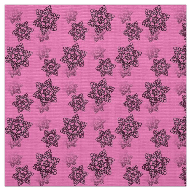 Tela Raza negra en rosa (Retal)