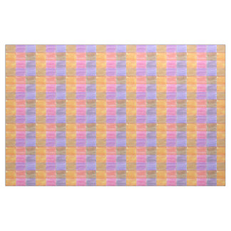 Tela Rectangle Blends Naranja Tejido Púrpura Rosa