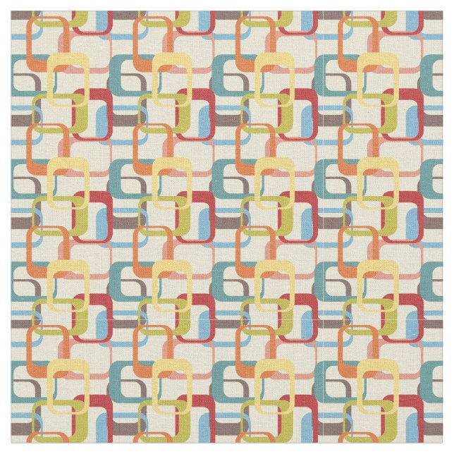 Tela Rectángulos abstractos (De cerca)