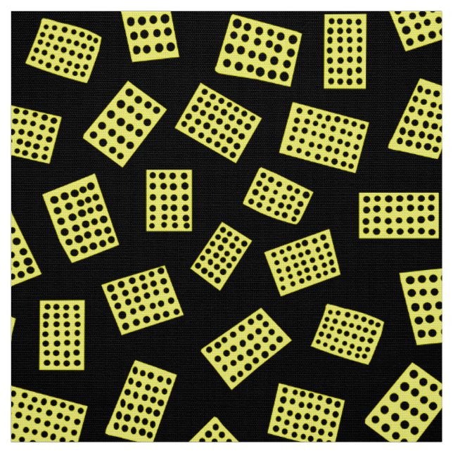 Tela Rectángulos abstractos 081122 - Amarillo sobre neg (Retal)