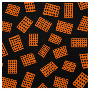Tela Rectángulos abstractos 081122 - Naranja en negro