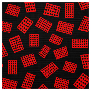 Tela Rectángulos abstractos 081122 - Rojo sobre negro