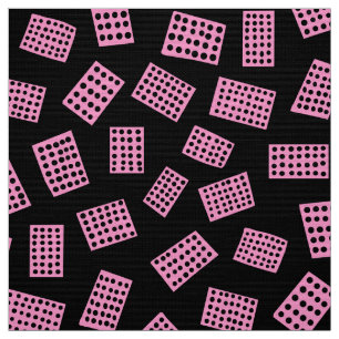 Tela Rectángulos abstractos 081122 - Rosa en negro