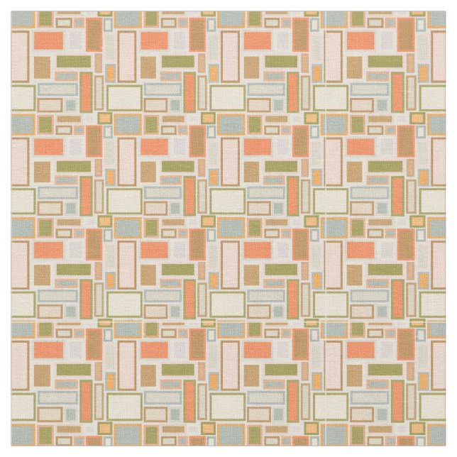 Tela Rectángulos de Boho (De cerca)