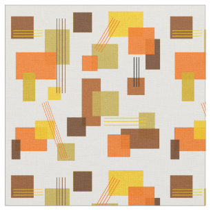 Tela Rectángulos y líneas abstractos de los años 1970
