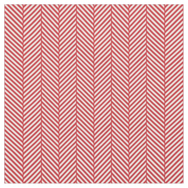 Tela Red Herringbone (De cerca)