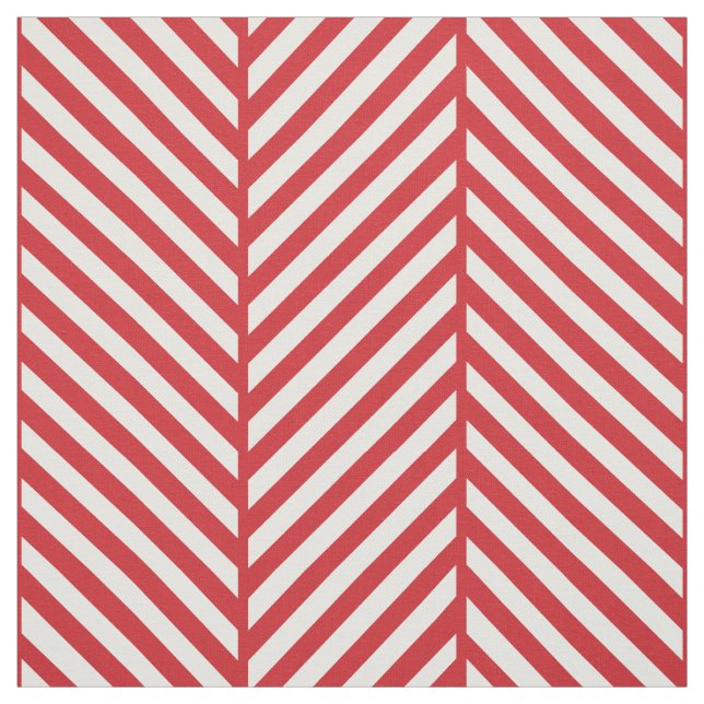 Tela Red Herringbone Grande (Retal)