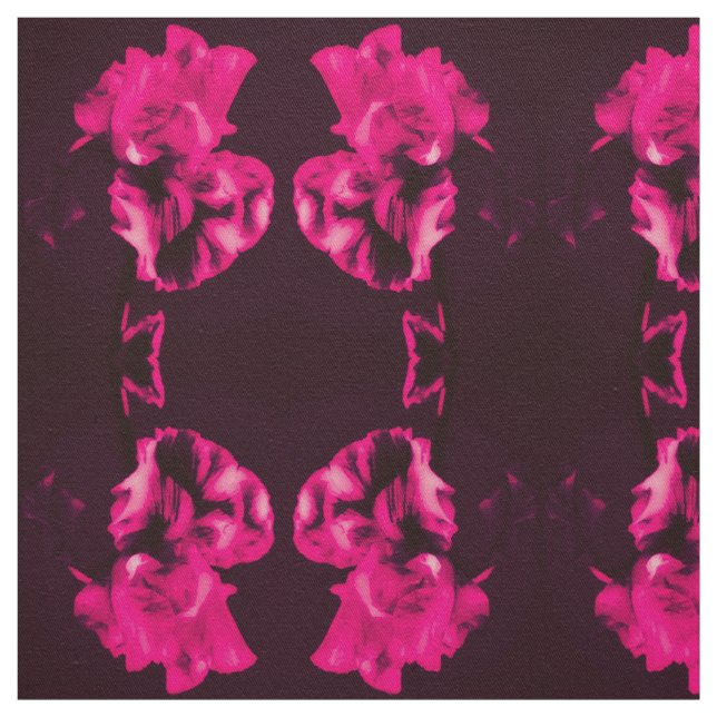 Tela Red Iris Fabric (Retal)
