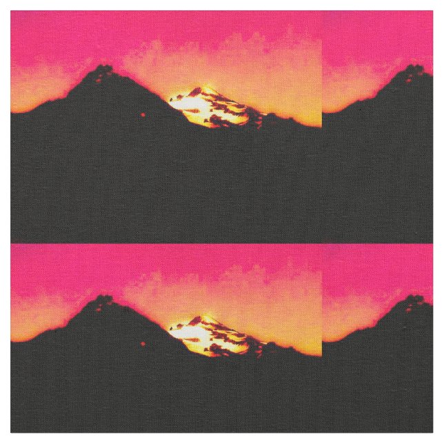 Tela Red Mountain Sunset (De cerca)