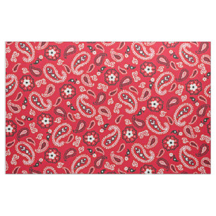 Tela Red Paisley Occidental