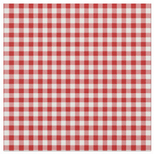 Tela Red Plaid, Red Gingham