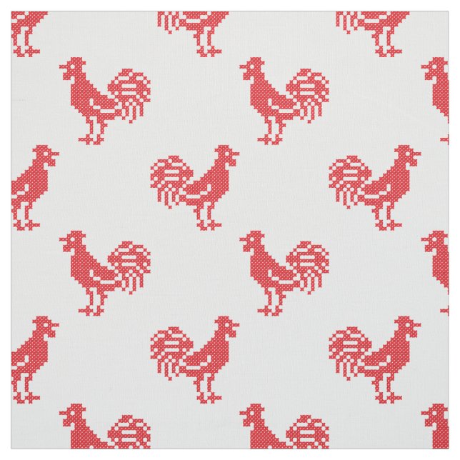 Tela Red Roosters (Retal)