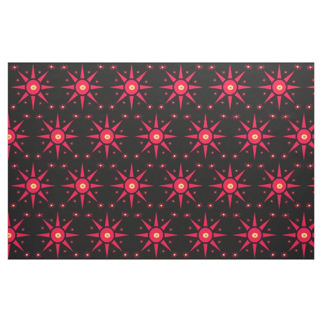 Tela Red Star Abstract Fabric ("Cuarto gordo" (fat quarter))