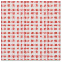 Tela Red White Plaid Stripes 