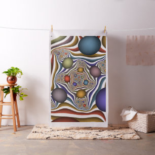 Tela Reflejando arte fractal colorido y moderno abstrac