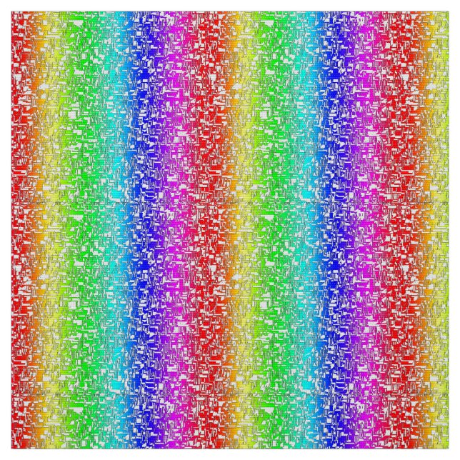 Tela Regenbogen abstraktes weißes Stoffmuster (Retal)