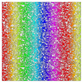 Tela Regenbogen abstraktes weißes Stoffmuster