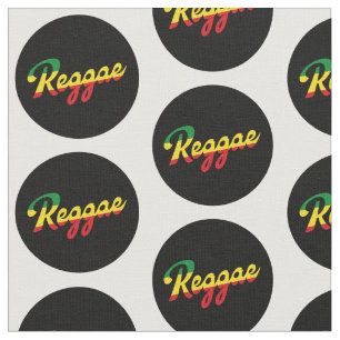 Tela Reggae Music con colores de bandera de reggae