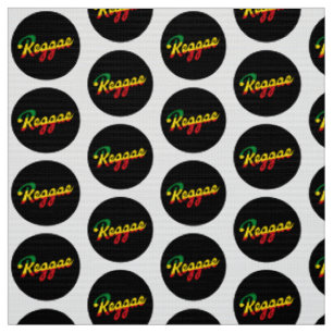 Tela Reggae Music con colores de bandera de reggae