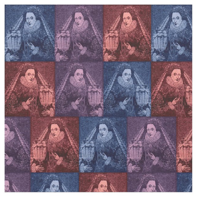 Tela Reina Elizabeth que imprimo (De cerca)