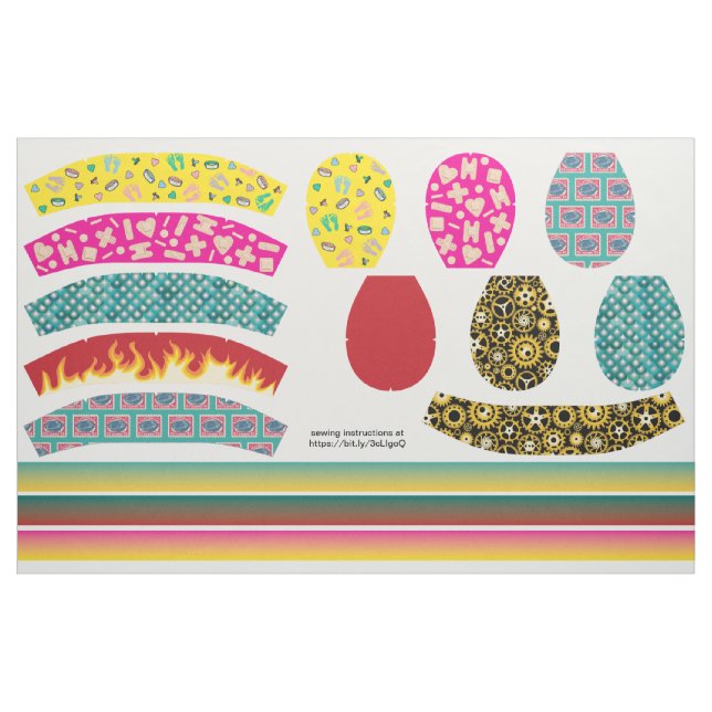 Tela Rellene su propio kit de tapas de frotis reversibl (Yarda)