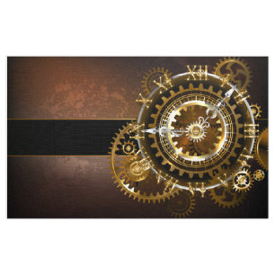 Tela Reloj de vapor con engranajes antiguos