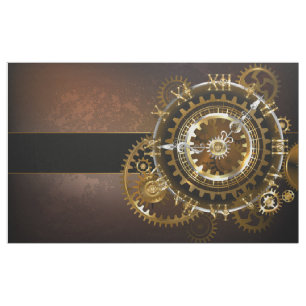 Tela Reloj de vapor con engranajes antiguos