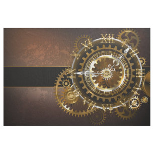 Tela Reloj de vapor con engranajes antiguos