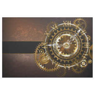 Tela Reloj de vapor con engranajes antiguos
