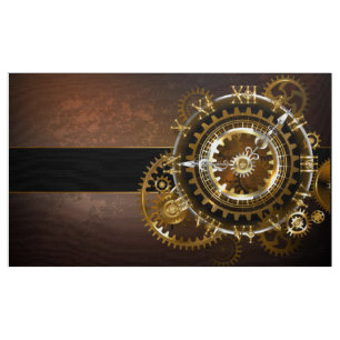 Tela Reloj de vapor con engranajes antiguos