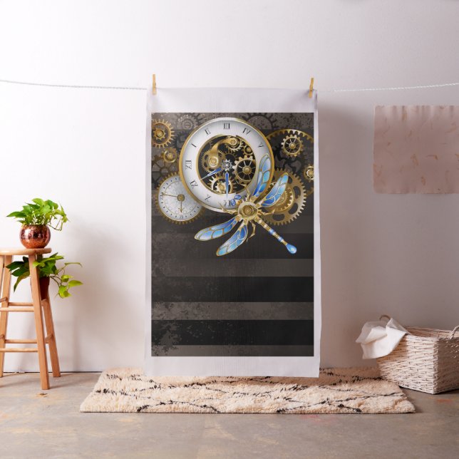 Tela Reloj de vapor con libélula mecánica (In Situ)
