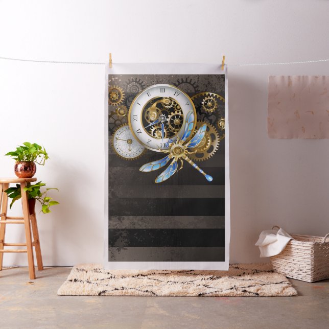 Tela Reloj de vapor con libélula mecánica (In Situ)