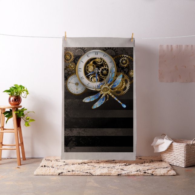 Tela Reloj de vapor con libélula mecánica (In Situ)