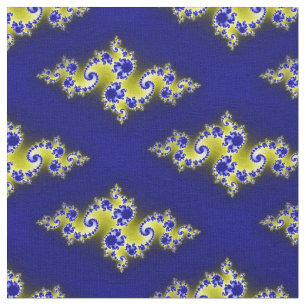 Tela Remolinos del azul real y del amarillo