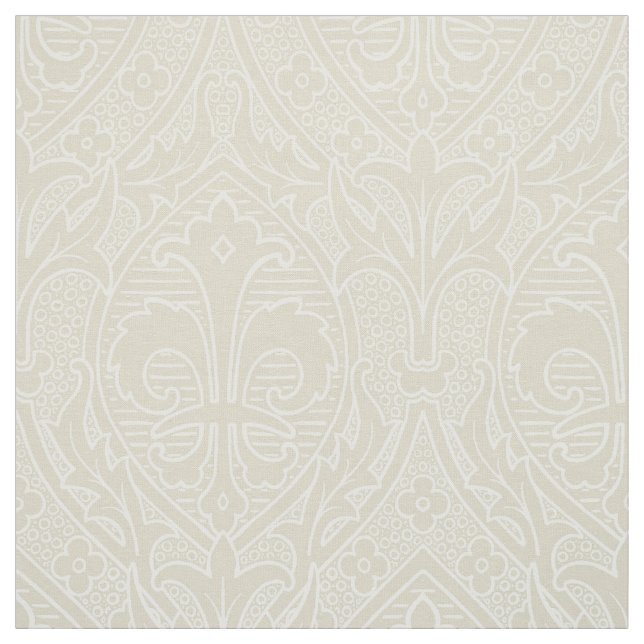 Tela Renacimiento gótico Fleur de Lys - Marfil (Retal)