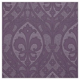 Tela Renacimiento gótico Fleur de Lys - Púrpura