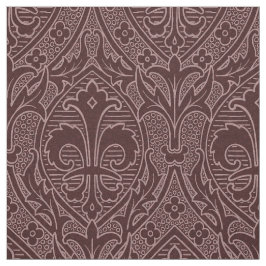 Tela Renacimiento gótico Fleur de Lys - Vino