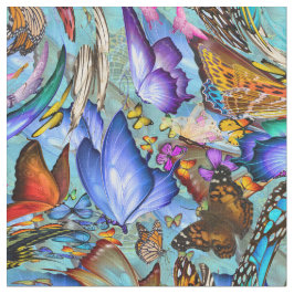 Tela Repetición de las alas de mariposa abstractas