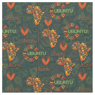 Tela Repetición de Ubuntu de tapiz africano