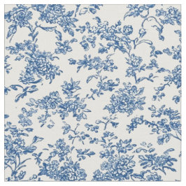 Tela Repetir Toile Floral Azul Delicado