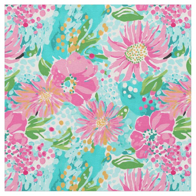 Tela Reproducción de Petal Rosa (De cerca)