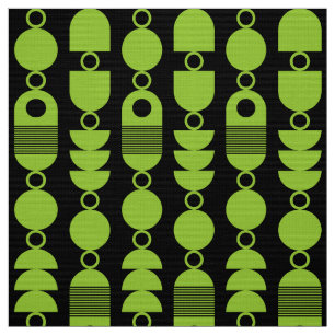 Tela Resumen 140823 - Verde marciano sobre negro