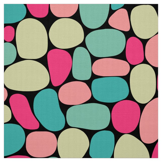 Tela Resumen 160417 - Colores en negro (Retal)