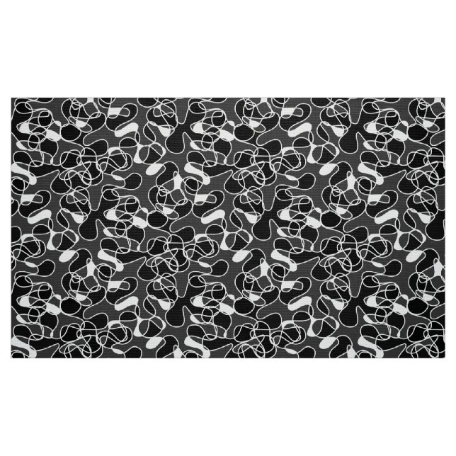 Tela Resumen 290523 Blanco y negro ("Cuarto gordo" (fat quarter))