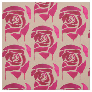 Tela Resumen acuarela rosa arte original floral