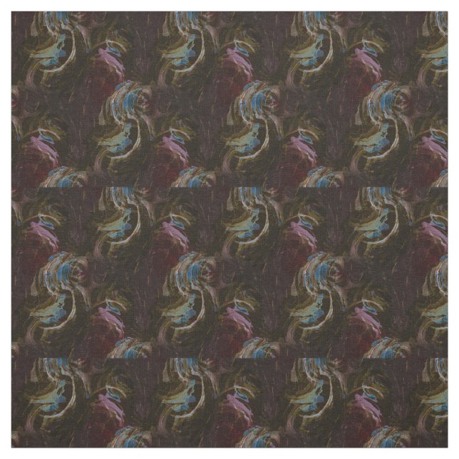 Tela Resumen atómico retro negro (Retal)