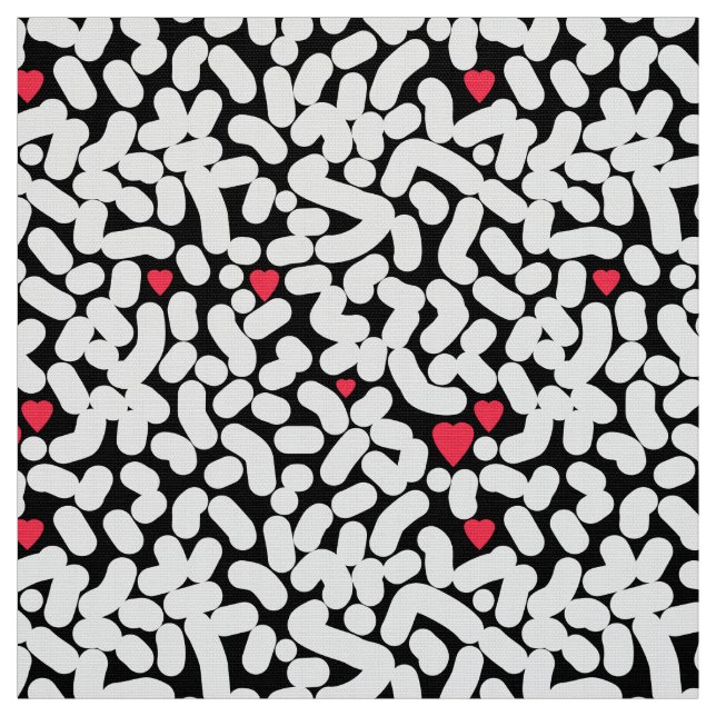 Tela Resumen blanco negro (Retal)